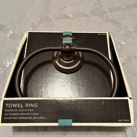 OILED RUBBED BRONZE~TOWEL RING~NIB - Picture 1 of 3